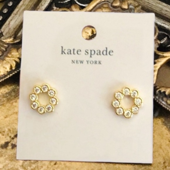 KATE SPADE • Gold Full Circle Earrings - Picture 4 of 4